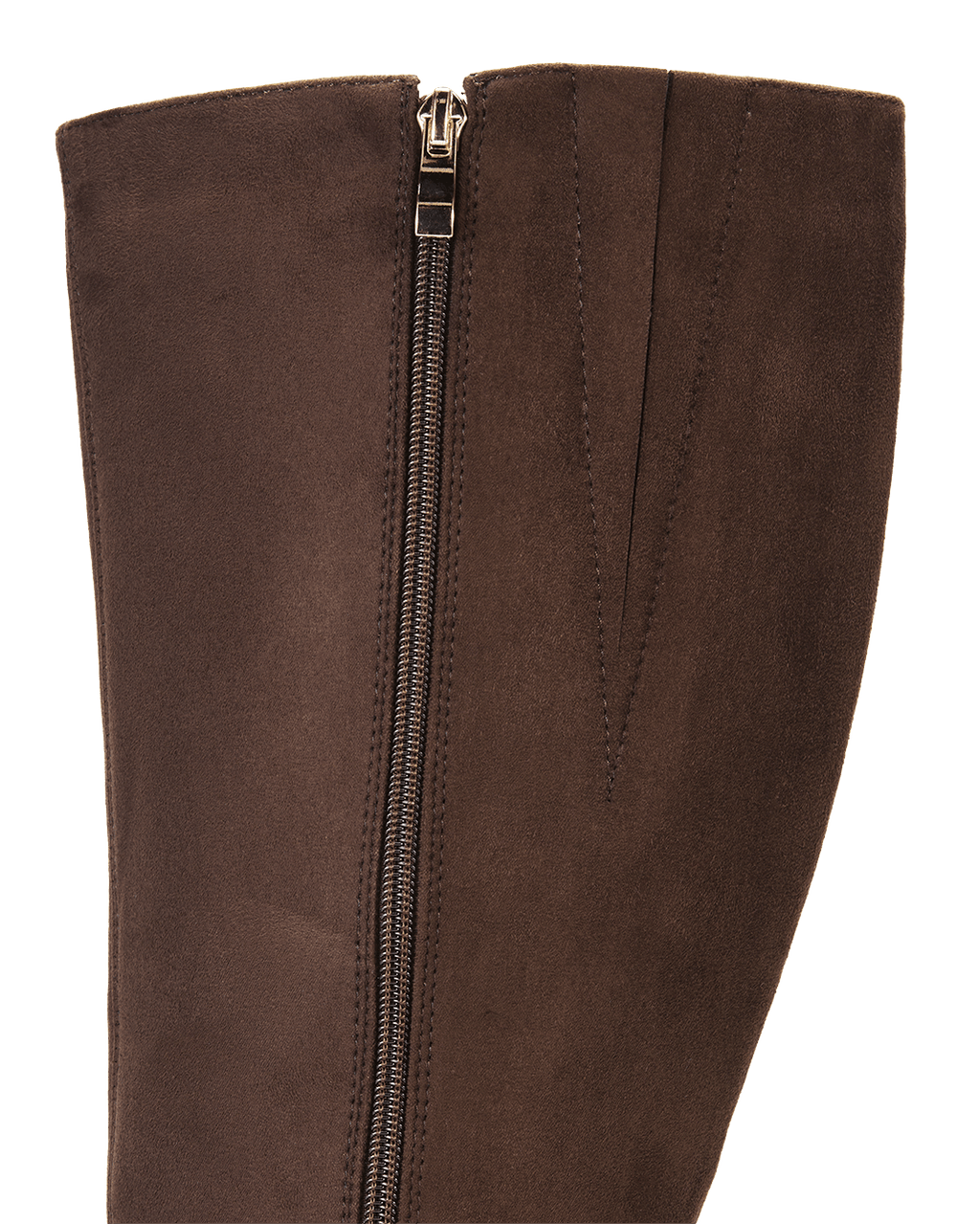CORBIN EXTENDED CURVE - DARK CACAO SUEDE