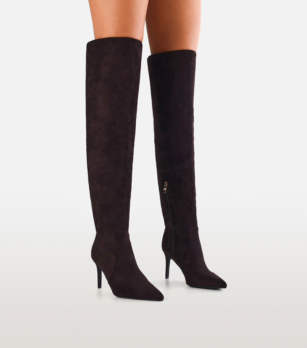 DAYSHA - DARK CHOCOLATE SUEDE