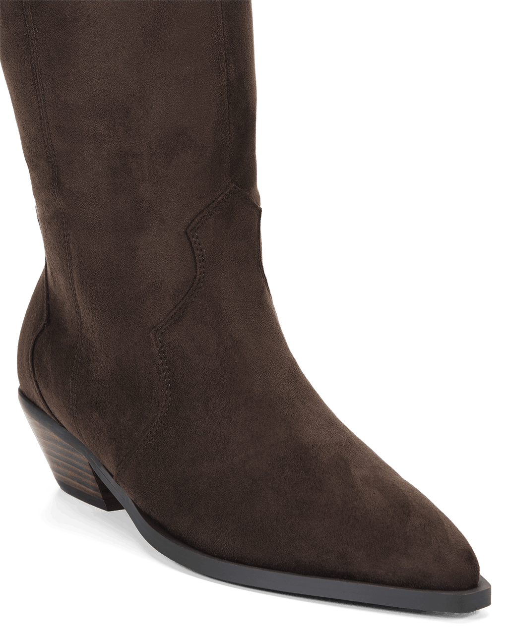 HELIX EXTENDED CURVE - DARK CACAO SUEDE