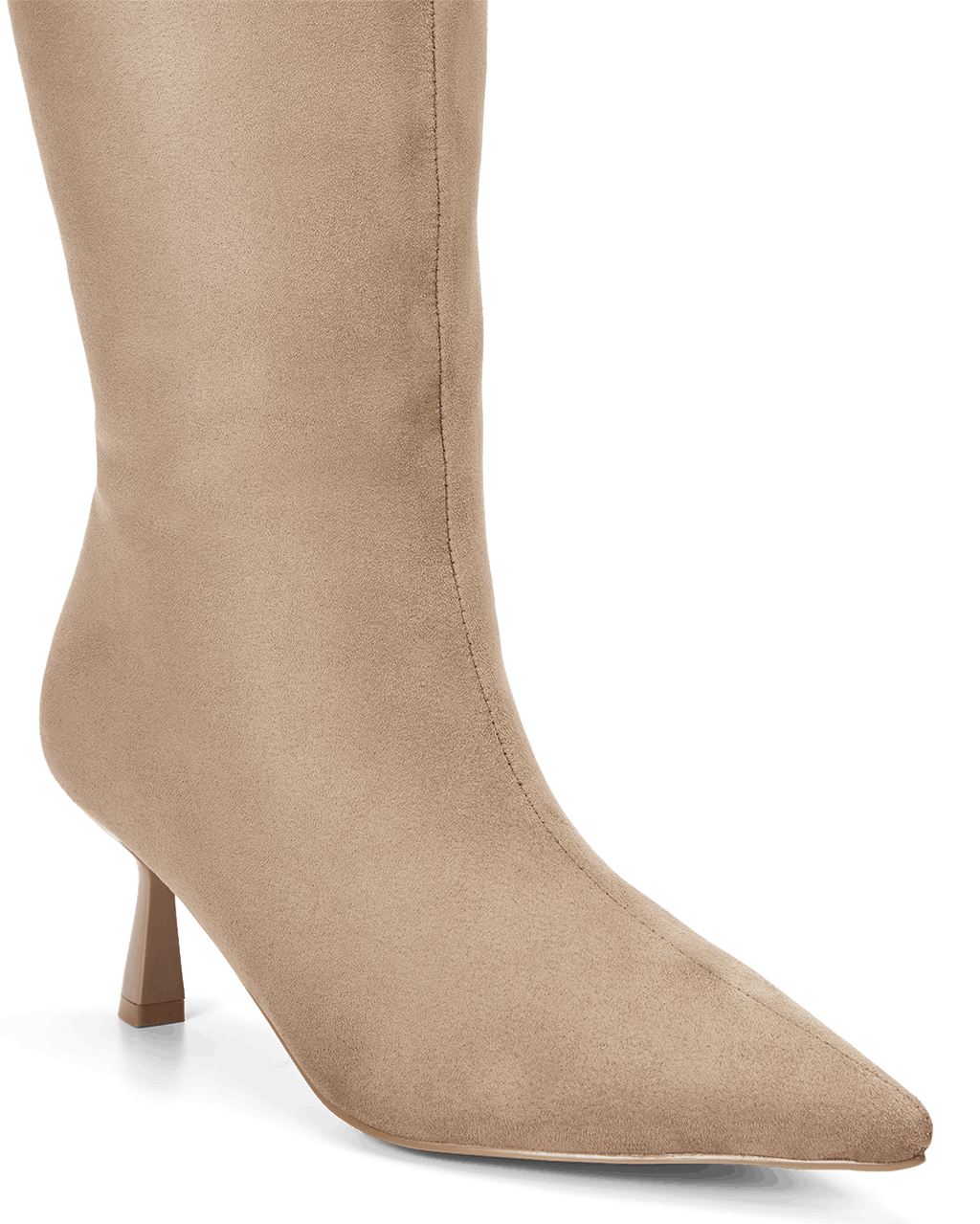 PORTIE EXTENDED CURVE - STONE SUEDE