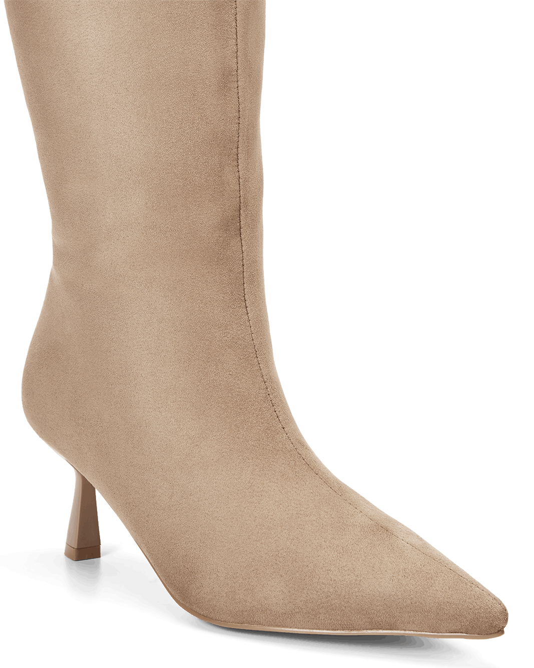 PORTIE CURVE - STONE SUEDE
